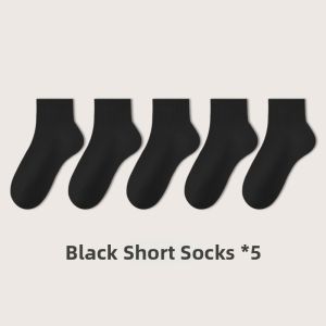 TULANDUO | Thin Cotton White Anti-odor Antibacterial Breathable Mens Socks