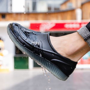 Giày Bốt Chống Thấm Nước Mùa Hè Cho Nam Giày Bốt Ngắn Chống Trượt Chống Thấm Nước Cho Nam Và Nữ Giày Bốt Chống Mài Mòn Trong Nhà Bếp