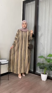 Kaftan Motif Asmat Rayon Premium Ld 170cm Jumbo Nyaman Dipakai Modis Terbaru