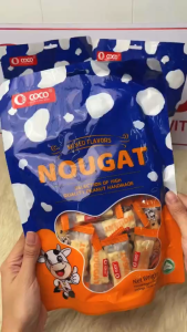 COCO Mixed Flavor Nougat Candy 252g | About 30pcs Soft Chewy Peanut Snacks Individually Wrapped