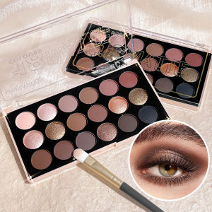 18-color eyeshadow palette earth tone European and American eyeshadow matte and shimmer versatile makeup