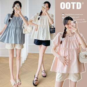Pregnant Fashion Loose Slimming Short Sleeve Top