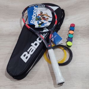 RAKET TENIS BOBOLAT FLOW TOUR PREMIUM SIAP SMASH  FULL SET