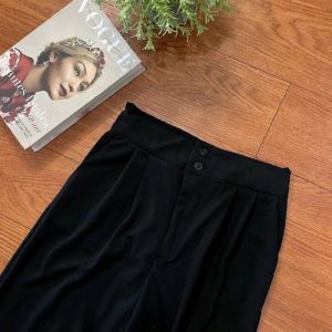 JENNIE KNIT PANTS CELANA KULOT HIGHWAIST KNIT KANCING 2