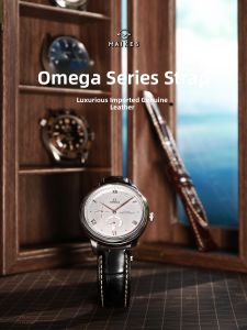 Maikes | Mens Compatible Omega and Swatch Watch Bands Genuine Leather