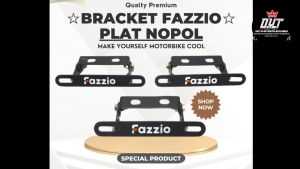 Grosir Breket Dudukan Plat Nomor Depan Yamaha Fazzio Bracket Plat Nomor Nopol Fazzio Auto Release !!