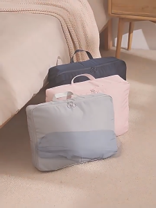 Elegant Wardrobe Organizer with Multi-Compartment Storage Ultra Space Saving Self Compression Organizer Compression Duvet Storage Bag Large Capacity Duvet Storage Bag Compression