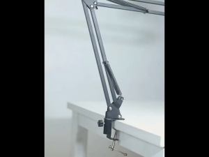 Professional 360° Adjustable Compact Microphone Boom Stand Equipped with Dual-layer Pop Filter and Shock Mount