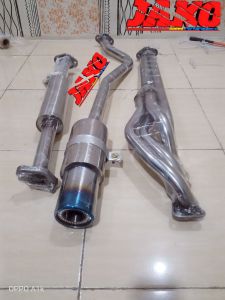 knalpot racing mobil grandmax fullset suara pincang header Muffler sperpart Daihatsu