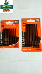 Hoa thị lục giác. Bộ 8 lục giác bông có lỗ hãng KAPUSI JAPAN chuôi lục giác cho máy khoan bắn vít