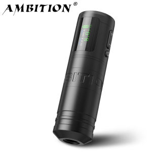 Máy Phun Xăm Không Dây Ambition Ninja Ultra 2024 Bút Xăm 4.0mm Động Cơ Không Lõi Pin Súng Điện Xăm Nghệ Thuật Phích Cắm EU