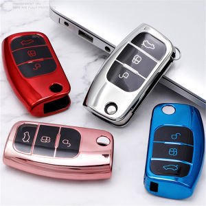 For Ford Focus 2 MK2 Fiesta Mondeo Galaxy Falcon Territory Ecosport Car TPU Folding Key Cover Bag Shell Case Protector