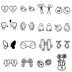 Simple cute rabbit Temporary TattooLasts To 15 Days New Technology Magic Waterproof Semi Permanent Sticker.