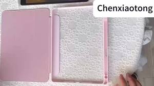 Ốp Lưng Máy Tính Bảng Bằng Acrylic Cứng Màu Trơn Cho iPad 10/9/8/7/6 Gen iPad Air Mini Có Ngăn Đựng Bút Tính Năng Tự Động Bật/tắt Màn Hình - Vỏ Bảo Vệ Giả Da