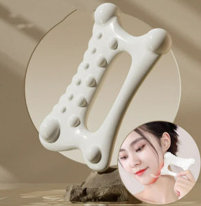【Grilrigrin】New Facial Gua Sha Massage Board Ceramics Reduce Board Lymphatic Lift Trigger Muscle Free Face Static Drainage Fat 