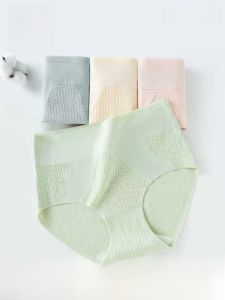 Miiow | High-Waist Abdomen-Increasing Womens Underwear Pure Cotton Triangle Panties Antibacterial Seamless Large Size Daily Wear