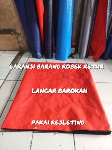karung terpal pakai resleting tersedia banyak ukuran jumbo dan bisa kostum sesuai kebutuhan bahan Korea merek oriental berkualitas