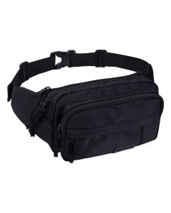 WATERFLY Fanny Pack Waist Packs Crossbody Belt Bag for Women Men with 7 Zipper Pockets Adjustable Strap Waist Bags Hip Pack for Traveling Cycling Running Hiking