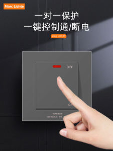 Marc Lichte | High Power 20A Thermostat Control Switch with Indicator Light and Dual Break Safety 86-type Panel