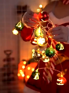 Dây Đèn Treo Trang Trí Vẽ Hoạ Tiết Lung Linh DT04 Phụ Kiện Trang Trí Noel Giáng Sinh TTNTSS385