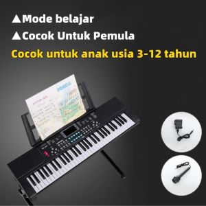 PIANO ELEKTRONIK 61 KEYS / KEYBOARD ELECTRONIC 61 KEYS LENGKAP MIC DAN CHARGER Dapat beralih di antara warna nada yang berbeda Kualitas suara bagus dan dapat direkam