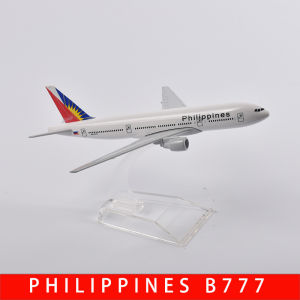JASON TUTU 16cm Philippines Boeing 777 Aircraft Model Planel Airplane Diecast Metal 1/400 Scale Planes