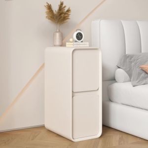 🔥พร้อมส่ง+ประกอบแล้ว🔥โต๊ะข้างเตียงชั้นวางข้างเตียงขนาดเล็กแคบมาก20 ซม ตู้แคบข้างเตียงมินิมอลลิสต์ ไม้เนื้อแข็ง ลิ้นชัก y