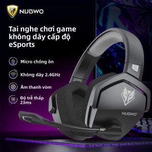 Tai Nghe Chơi Game Không Dây NUBWO G06 2.4GHz Bluetooth 5.3 Với Micro Kép Cho PS5 PS4 PC Mobile Switch - Tai Nghe Khử Tiếng Ồn Động