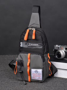 spaceman | Túi đeo vai nam Oxford Canvas Túi đeo chéo đi làm Túi đeo chéo nhỏ cho điện thoại di động Túi đeo ngực Spaceman Túi đeo vai đơn
