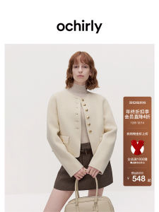 Och Double-Faced Wool Short Coat Vintage Feel Autumn Winter New Arrival Womens Fashion Outerwear Luxury Quality