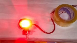 J5706 60MM RED LINE LED 12V 48V 80V OVAL SAFETY LIGHT FOR FORKLIFT