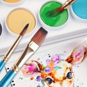10/20/30/50 ชุดแปรงศิลปินมืออาชีพ - แปรงสังเคราะห์ที่ทนทาน เหมาะสำหรับสีน้ำและภาพวาดสีน้ำมัน งานฝีมือ DIY