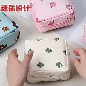 Pouch Pembalut Mini Dompet Tas Penyimpanan Mini Storage Organizer Bag Serbaguna Pouch Travel