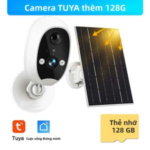 Camera An Ninh Năng Lượng Mặt Trời Tuya 1080P Giám Sát WiFi Ngoài Trời Với Bảng Điều Khiển Năng Lượng Mặt Trời Phát Hiện Con Người Nhà Thông Minh Camera Quan Sát Tương Thích Alexa