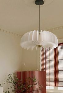 Đèn treo thả trần phòng ngủ decor lấy cảm hứng váy ballet (ba-lê) Đèn chùm trắng sữa xòe tròn trang trí bàn ăn phòng khách đọc sách nghệ thuật uốn cong tạo điểm nhấn 19W Đèn 3 chế độ - Combosett