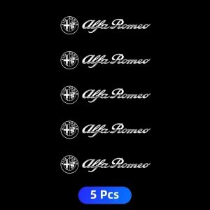 Metal Emblem Auto Decor Wiper Decals Reflective Car Window Stickers for Alfa Romeo Giulietta Giulia GT Mito Brera F1 Stelvio 147