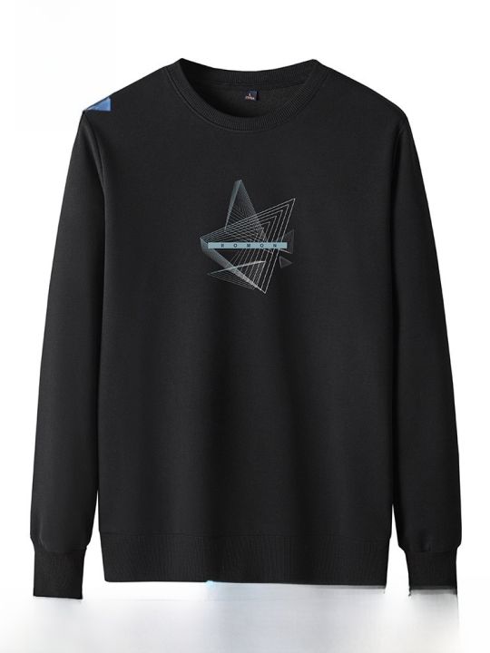 Lormen%20Men's%20round%20Neck%20Hoodie%20Long%20Sleeve%20Casual%20Fashion%20Print%20Spring%20New%20Style%20Versatile%20Base%20Shirt%20Comfortable%20Cotton%20Blend%20-%20Image%202