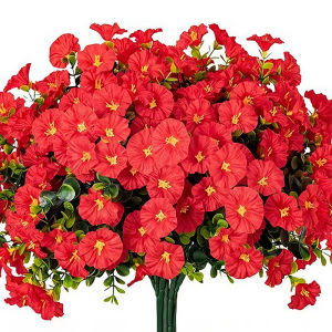 4/12 Cái Hoa Bìm Bìm Nhân Tạo Và Hoa Bạch Đàn Chống Tia UV Hoa Lụa Cho Sân Vườn Nhà Mùa Hè Trang Trí Ngoài Trời