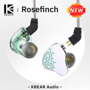 Kbear | KBEAR New Rosefinch Dynamic Earbuds Hi-Res HiFi Stereo Surround Music Headsets In-Ear Sport Game Live Streaming 2m Wire TypeC