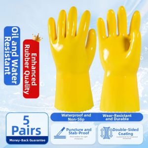 TAODUN | Oil-Resistant Acid-Resistant Anti-Slip Wear-Resistant Rubber Waterproof Glove