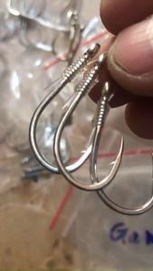 Chùm nho 6 lưỡi GAMA chuyên săn hàng cá tra khủng - Lưỡi gama dây trilene