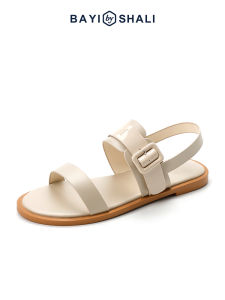 Soft Bottom Roman Style Sandals Womens Flat Bottom Fashionable Student Strap Fairy Wind Roman Shoes Summer New Arrival