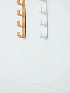 3pcs Door Hooks Plastic Rails Hooks Shelf Bedroom Door Hanger Clothes Hanging Rack Home For Bag Hat