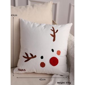 Christmas Decorative Plush Santa Cushion Ornament