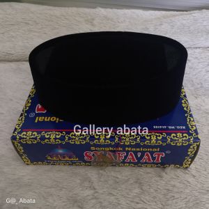 Songkok pria hitam polos peci dewasa