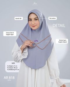Arrafi AR 818 Jilbab hijab kerudung bergo krudung wanita dewasa jersey instan lise garis best seller terbaru terlaris kekinian murah viral 2024 adem murah promo daily ootd cantik pet antem bahan stella cantik bayar di tempat COD gratis ongkir