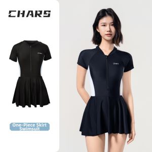 CHARS | Conservative Slenderizing Fat Concealing Anti-peek One-piece Swimsuit
