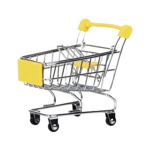 New Mini Shopping Carts Creative Handcart Kids Craft Toy Utility Cart Crafts Display Storage Toys Holder Gifts For Children