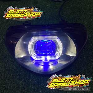 HeadLamp Reflektor Lampu Depan Mio sporty 5tl Custom set Billed Projie 35 INCH Reflektor Lampu Depan Mio 5tl Set Biled 35INCH