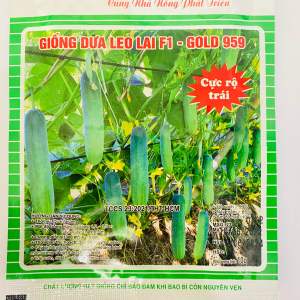 Gói 10gr Hạt Giống Dưa Leo Lai F1 - Gold 959 Cty Tân Hiệp Thành Rộ Trái
